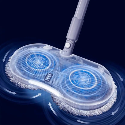 Mop Elétrico Inteligente + BRINDES: Módulos de Limpeza e Tanque Suporte