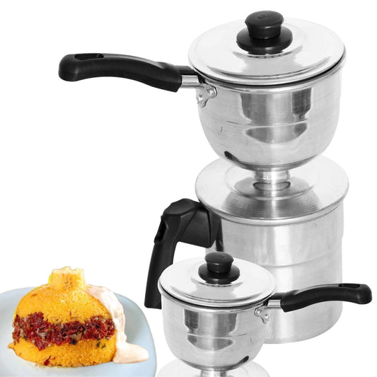 Cuscuzeiro Individual Nordestino em Alumínio – Panela para Cuscuz